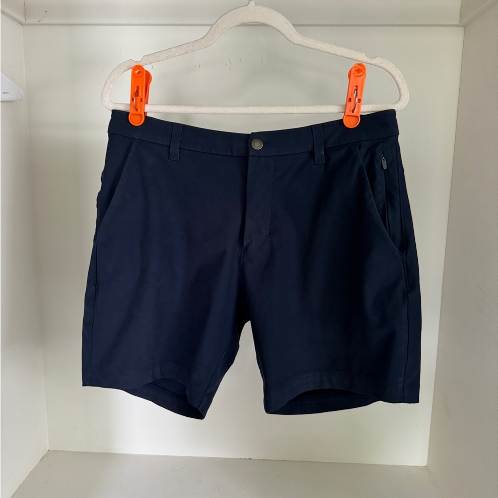 lululemon ABC 7” Classic Fit Navy Blue Shorts